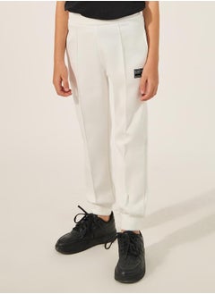 Styli Solid Pintuck Detail Cuffed Joggers  - Image 1