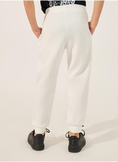 Styli Solid Pintuck Detail Cuffed Joggers  - Image 4