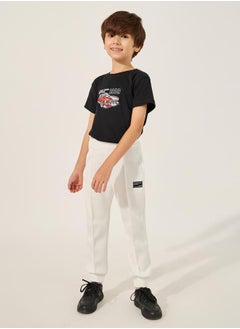Styli Solid Pintuck Detail Cuffed Joggers  - Image 2