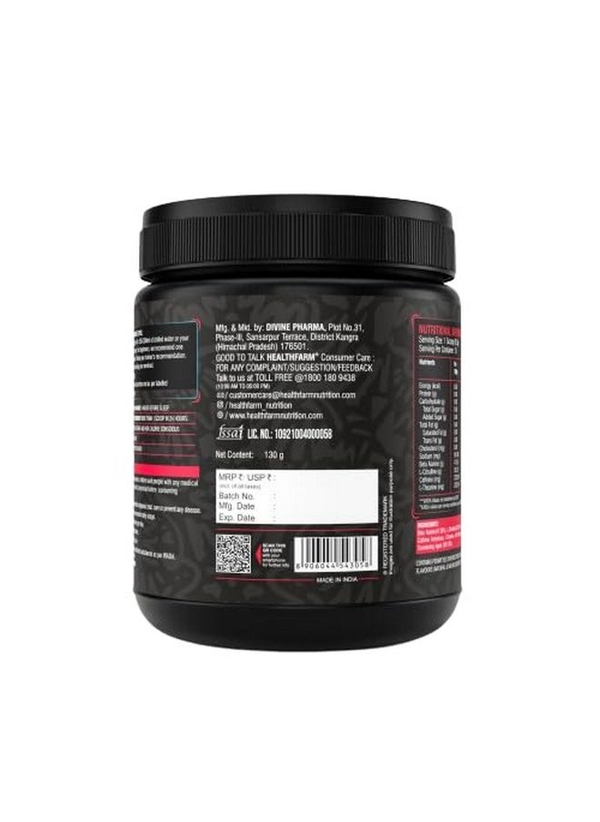 HEALTHFARM - No Mercy Pre Workout For Explosive Energy, Massive Pumps & Laser Focus - Preworkout For Men & Women - Pre Workout Powder With Amino Acids & 200Mg Caffeine (Berry Candy) - Image 1