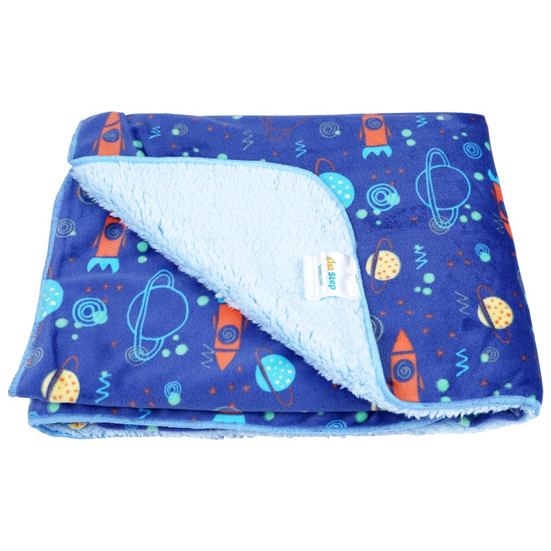 1ST STEP Printed Fleece Blanket (Space) - Image 3