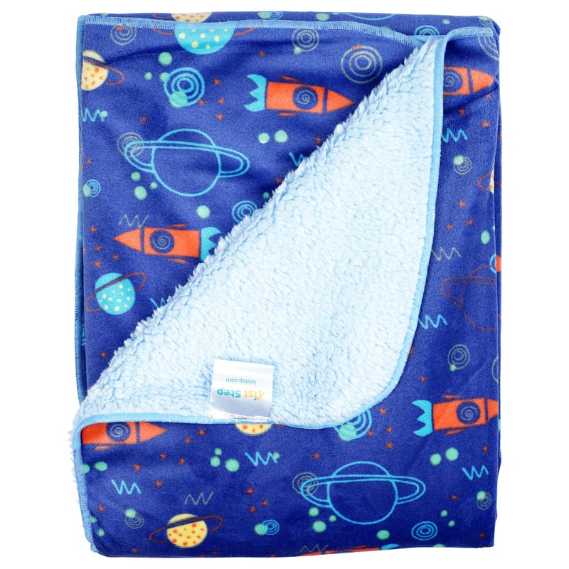 1ST STEP Printed Fleece Blanket (Space) - Image 4