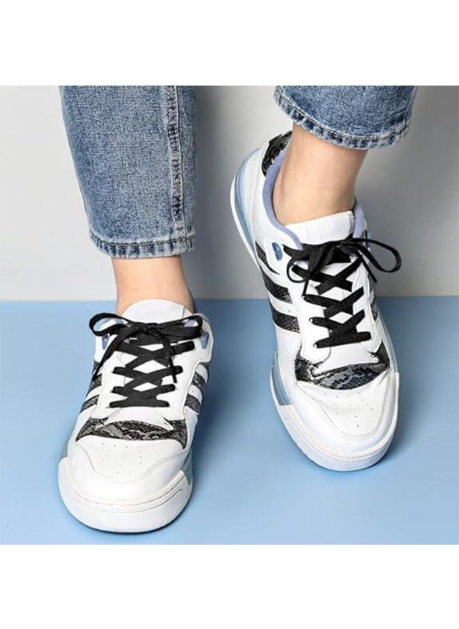 Shoelaces, 6 Pair Flat Shoe laces, Wide Shoelaces for Athletic Running Sneakers Shoes Boot Strings