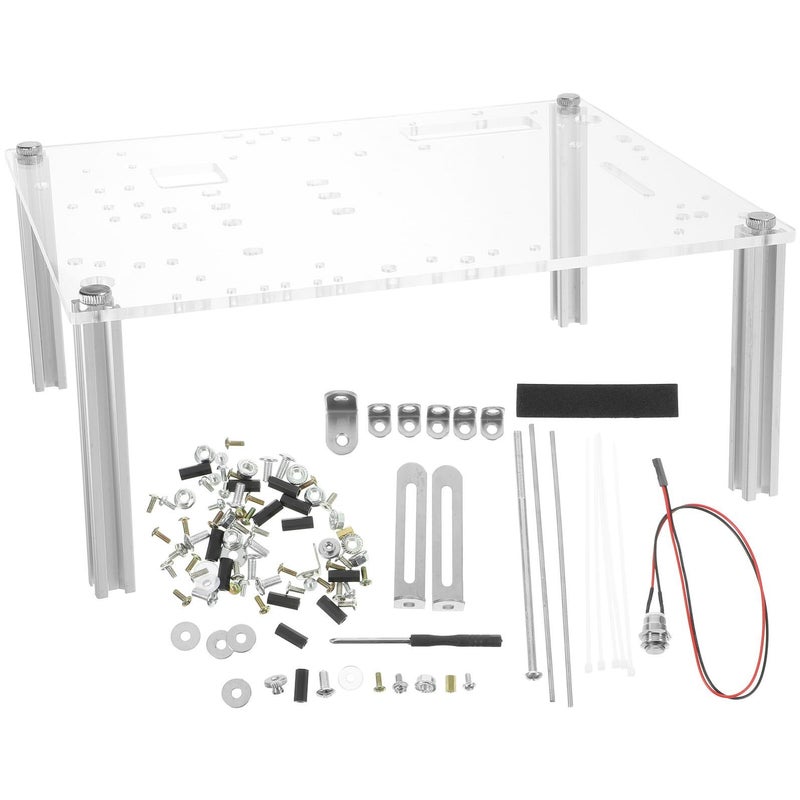 Transparent Open Air Computer Case Stand Sturdy Base DIY Chassis Bracket Compatible ITX Micro ATX Motherboards - Image 2