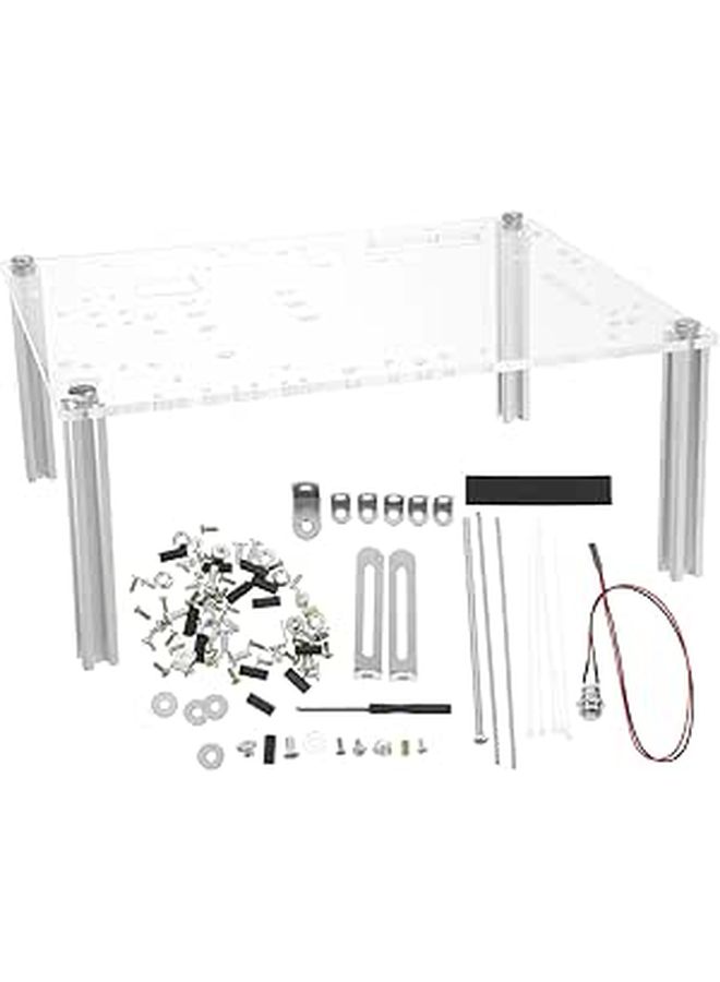 Transparent Open Air Computer Case Stand Sturdy Base DIY Chassis Bracket Compatible ITX Micro ATX Motherboards - Image 1