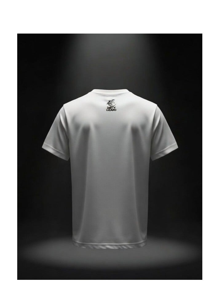 Dirty Lizard 1pc white t-shirt with animal print 100% cotton 14 - Image 2