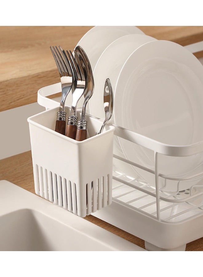 2 PCS Cutlery Drainer Drying Basket For Sink, Compact Kitchen Utensils Holder, Dish Hanging Drain Rack For Forks, Spoons, Knives & Chopsticks - Image 5