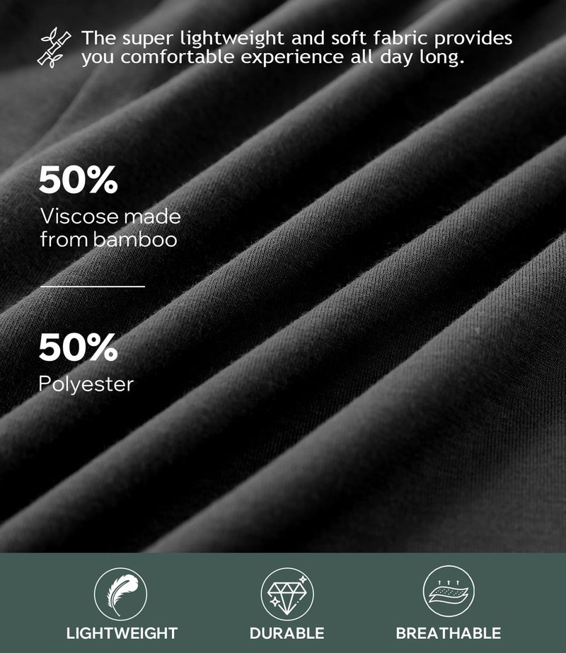 BAMBOO COOL Mens Boxers Durable Comfortable Boxer Shorts for Men Loose Ultra-Soft Men's Underwear (3 Pack) Large - Image 4
