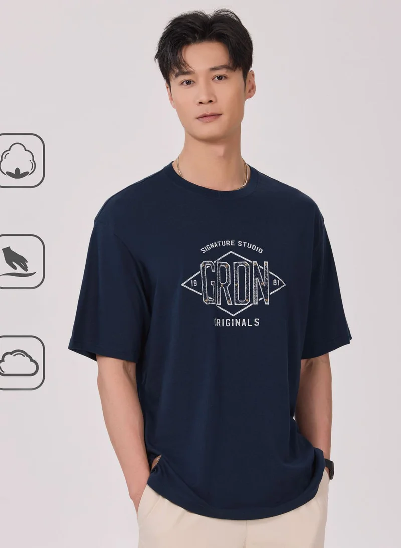 GIORDANO Men’s Relaxed Fit Cotton Originals Tee