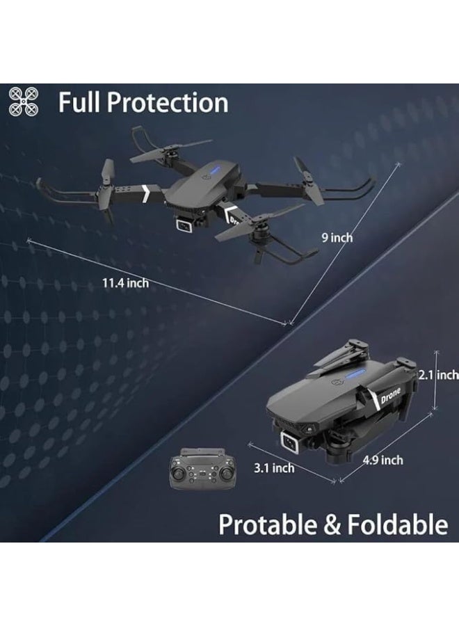 Gravity E88 Foldable Drone with 4K HD Dual Camera ‚Äì Advanced Obstacle Avoidance, Height Keep for Stable Flight, and Compact Mini Foldable Design ‚Äì Lightweight Remote Control Drone for Aerial Photography & Easy Outdoor Use ‚Äì Multicolour Model Perfect for Beginners & Hobbyists - Image 3