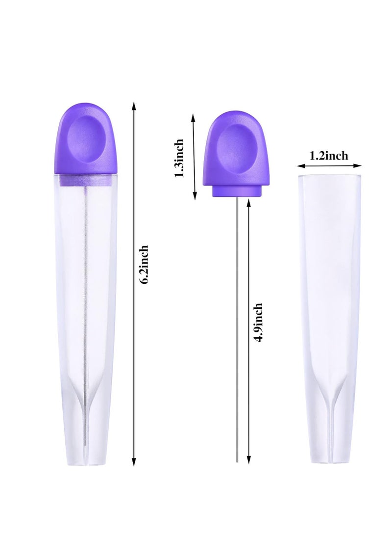 Raiten - Cake Tester 4 Pieces Stainless Steel Baking Tester with Cover Reusable Metal Cake Tester Mini Cupcake Tester Baking Cake Tester Needle Sticks for Bread Pastry Biscuit Muffin Cookie Baking Tools - Image 1