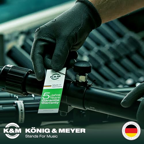 KM K&M König & Meyer 15213.077.55 Trumpet In-Bell 5 Leg Metal Stand and Holder - Professional Grade for all Musicians - Lightweight & Compact - Stable Secure Folding Base - German Made Black - Image 5
