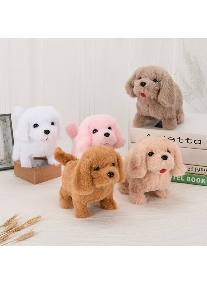 Plush Electric Puppy Simulation Pet Dog Can Walk Teddy Dog Children Call Toy Dog-Colour:Collar St. Bernard  - Image 5