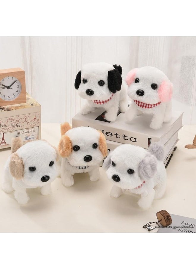 Plush Electric Puppy Simulation Pet Dog Can Walk Teddy Dog Children Call Toy Dog-Colour:Collar St. Bernard  - Image 4