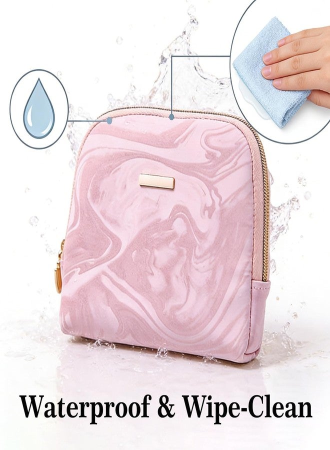 findtime Mini Travel Jewelry Organizer Bag Portable Travel Jewelry Case Small Bag Organizer Pouch for Traveling and Storage for Earring, Ring, Necklace, Bracelet with Velvet Lining - Image 5