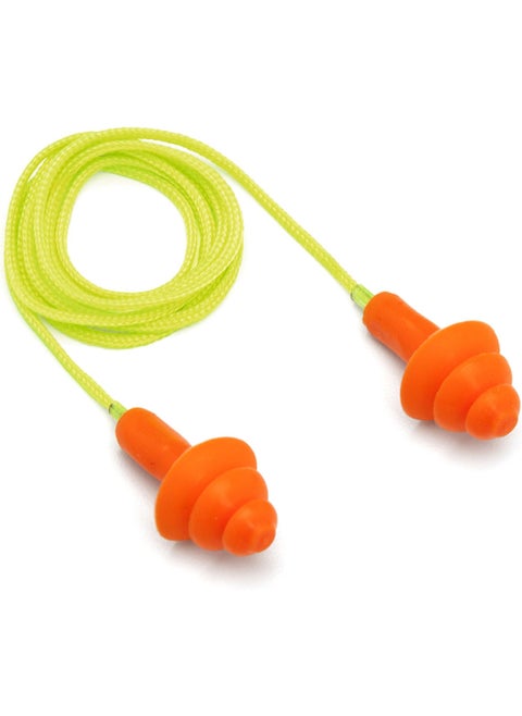 Pyramex Safety RP3001 Corded reusable earplug - NRR24dB - 50 pair/box, Orange, One Size