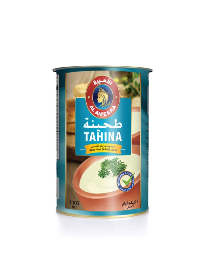 AL AMEERA Premium Tahina 1kg Jar | 100% Pure Sesame Paste | Smooth & Creamy - Image 1