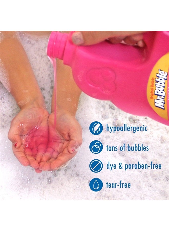 Mr. Bubble Original Bubble Bath - Hypoallergenic, Tear Free Bubble Bath Solution Makes Big Long Lasting Bubbles for Kids, Toddlers and Adults (Pack of 2 Bottles, 36 fl oz Each) - Image 4