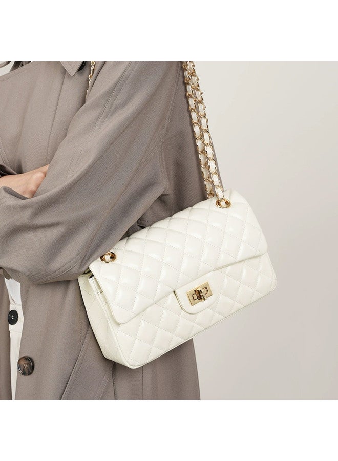SAFIYA Qixi Festival Gift】2025 New Trending Women's Top Grain Leather Bag, Underarm Diamond Quilted Phone Crossbody Sling Bag - Image 3