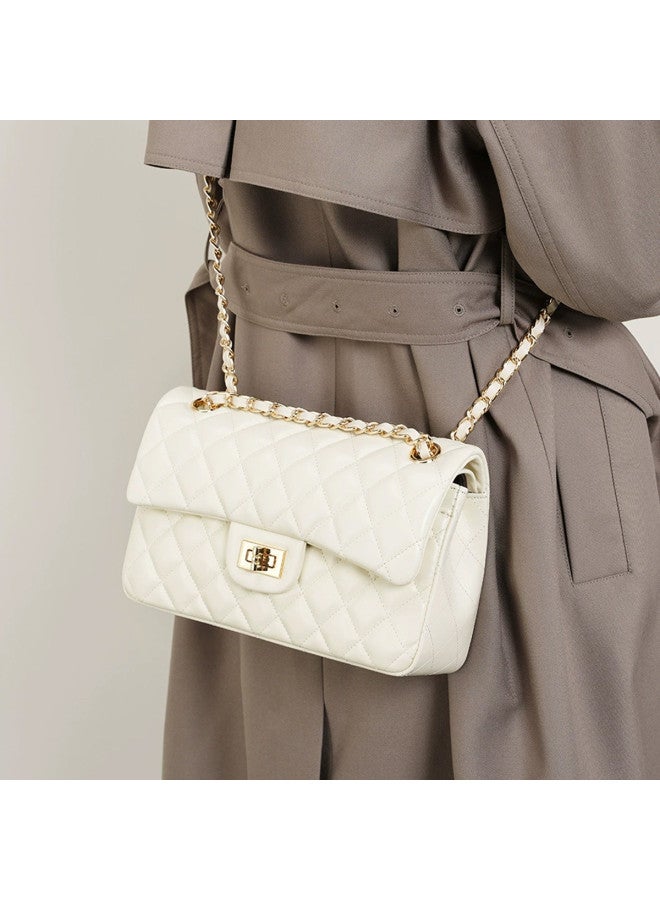 SAFIYA Qixi Festival Gift】2025 New Trending Women's Top Grain Leather Bag, Underarm Diamond Quilted Phone Crossbody Sling Bag - Image 4