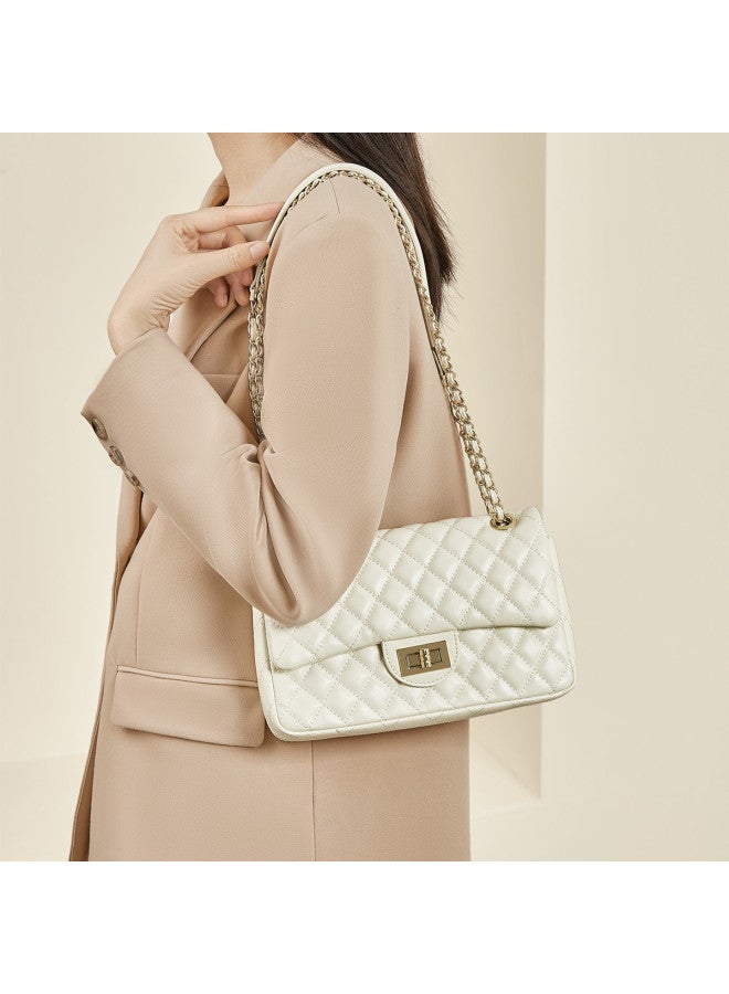SAFIYA Qixi Festival Gift】2025 New Trending Women's Top Grain Leather Bag, Underarm Diamond Quilted Phone Crossbody Sling Bag - Image 5