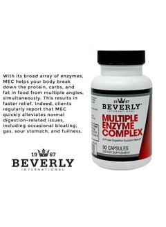 Beverly International Beverly International (MEC Multiple Enzyme Complex, 90 Capsules. an Ultra-Premium Digestive Aid Helping Bodybuilders, Athletes and Fitness Enthusiasts Digest Their Meals More Easily. Take with Food.  - Image 2