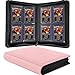 KUOOKING Top loader Binder Holds 128 Toploaders 4 Pocket Top Loader Card Storage Case DoubleSided Pockets for trading card in 3 x 4 ToploadersPink - Image 3