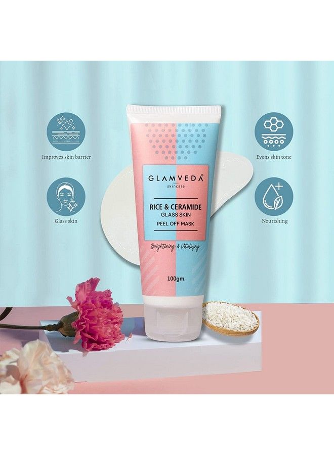 Glamveda مجموعة هدايا للبشرة من الأرز والسيراميد من الزجاج الكوري؛ مجموعة هدايا لتفتيح البشرة ومقاومة البهتان للرجال والنساء؛ خالية من البارابين وSLS - Image 5