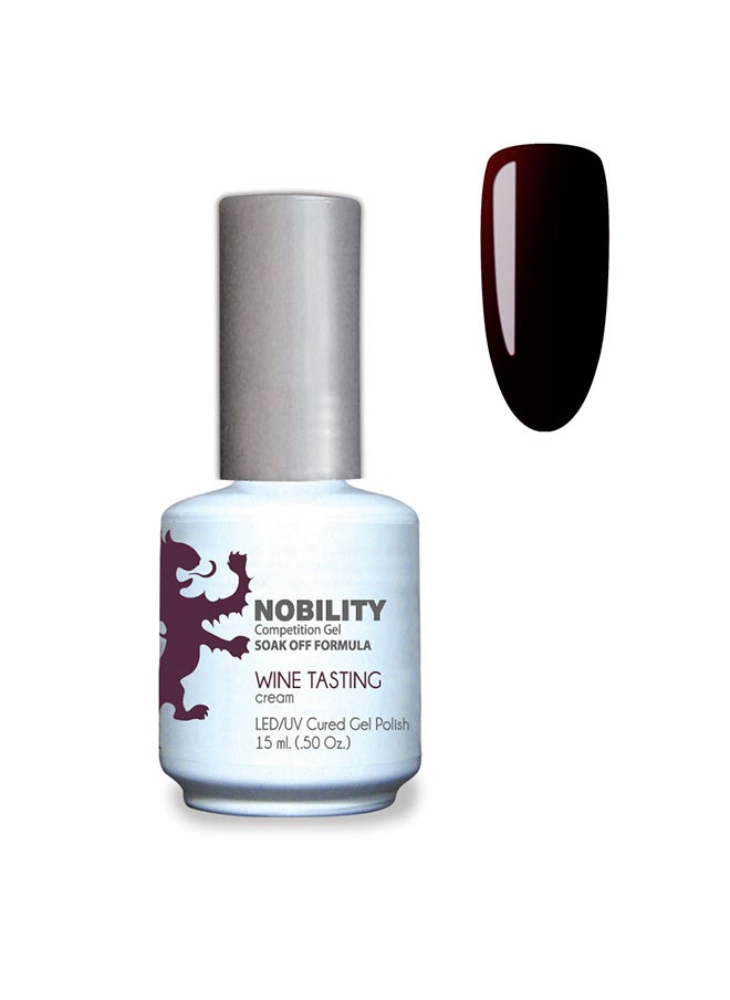 Lechat Gel Nail Polish 15 ml, Long Lasting, Chip Resistant, Requires Drying Under UV Led Lamp Wine Tasting Nbgp34 