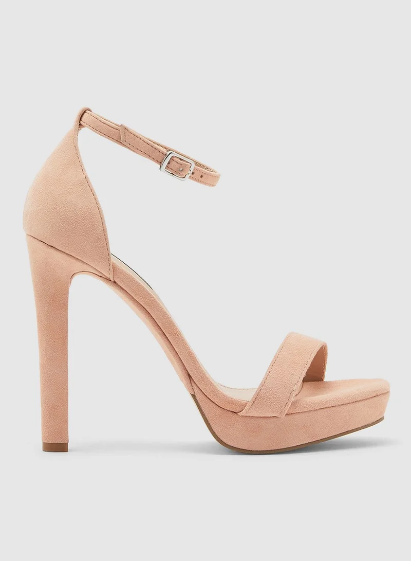 STEVE MADDEN Leslie Ankle Strap Sandal - Pink