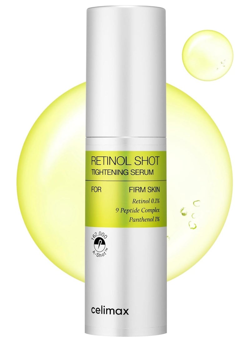 celimax celimax The Vita A Retinol Shot Tightening Serum | with Pure Vitamin A Retinol, Peptide, Pore Minimizer, Wrinkles & Fine Lines, Firmer Skin, 30ml  - Image 1