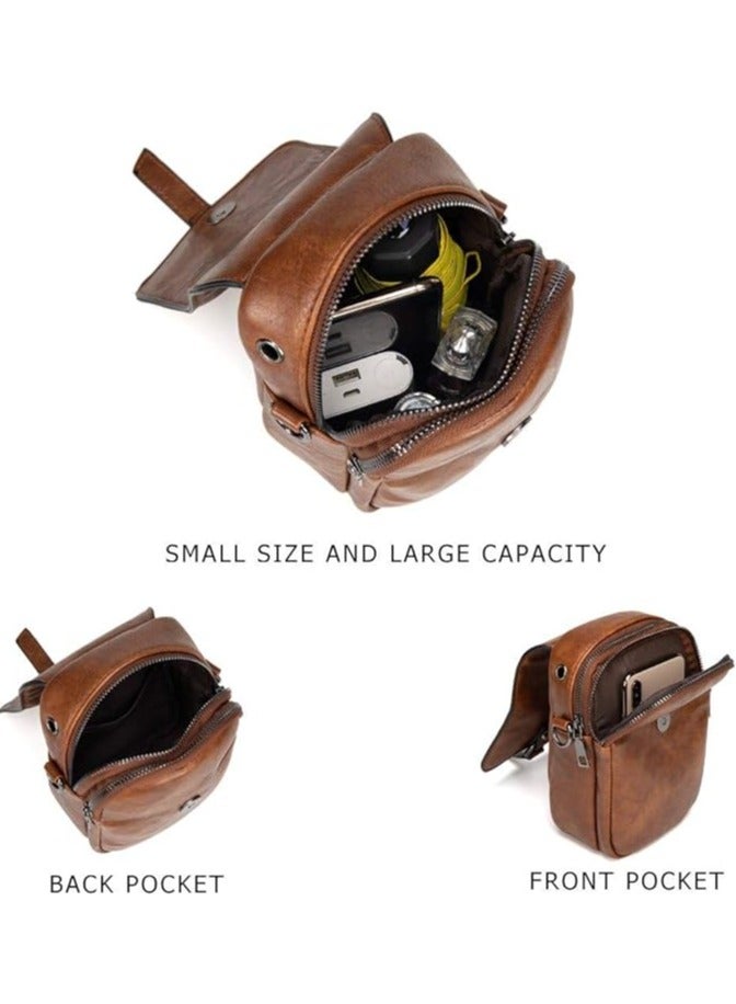 Women Vintage Crossbody Phone Bag, Small Messenger Shoulder Bag Cash Handbag Wallet Purse