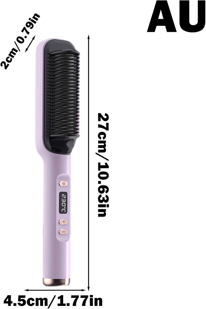 windforgecraft Straightening Hair Brush | Fast Heating Straightening Comb For Women No Damage Hair Styling,Portable Hairstyle Straightener Brush For Hotel Apartment Home Travel - Image 4