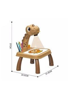 YIMA TOYS Projector for children Drawing on the table according to the pattern projected by the projector Adjustable with 12 pens  - Image 2