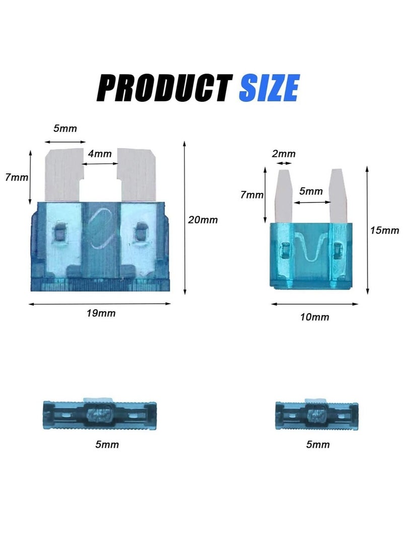 Excefore Car Blade Fuse Standard Fuses for Auto Fuses Replacement Assorted Auto Truck Car Standard Blade Fuses with Fuse Extractor Car Blade Fuse Standard Fuses Blade Fuse Assortment Set  - Image 3