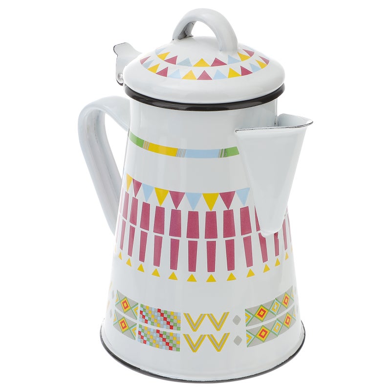 2pcs Practical Coffee Pot Unique Enamel Coffee Pot Enamel Water Pot - Image 4