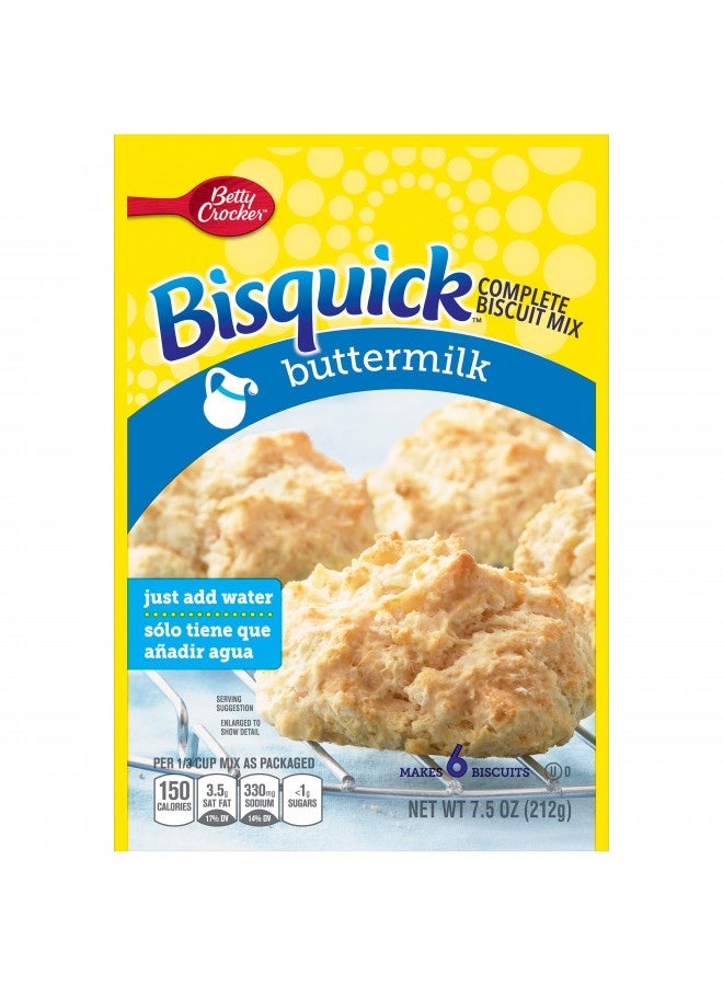 Betty Crocker Bisquick Complete Buttermilk Biscuit Mix, Just Add Water, 7.5 Oz. - Image 3