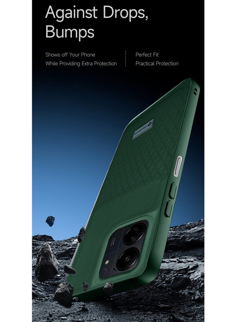 CHAPPELINE Silicone Pattern Card Holder Case Cover For Xiaomi Redmi 13C Dark Green  - Image 4