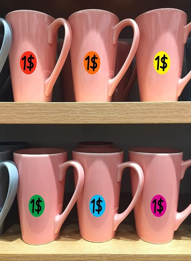 True-Ally ملصقات دائرية ذاتية اللصق من ترو-آلي، 3000 قطعة بألوان متنوعة، قطرها 1 بوصة، سطح قابل للكتابة، لتنظيم المخزون وتصنيف الملفات وتخطيط التقويم (ألوان متنوعة). - Image 5