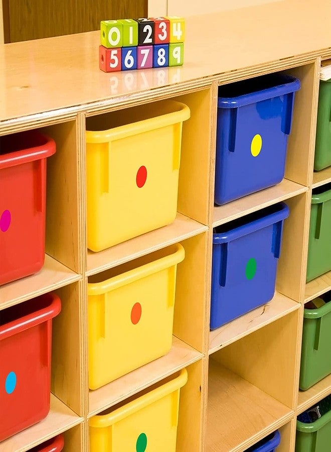 True-Ally ملصقات دائرية ذاتية اللصق من ترو-آلي، 3000 قطعة بألوان متنوعة، قطرها 1 بوصة، سطح قابل للكتابة، لتنظيم المخزون وتصنيف الملفات وتخطيط التقويم (ألوان متنوعة). - Image 4