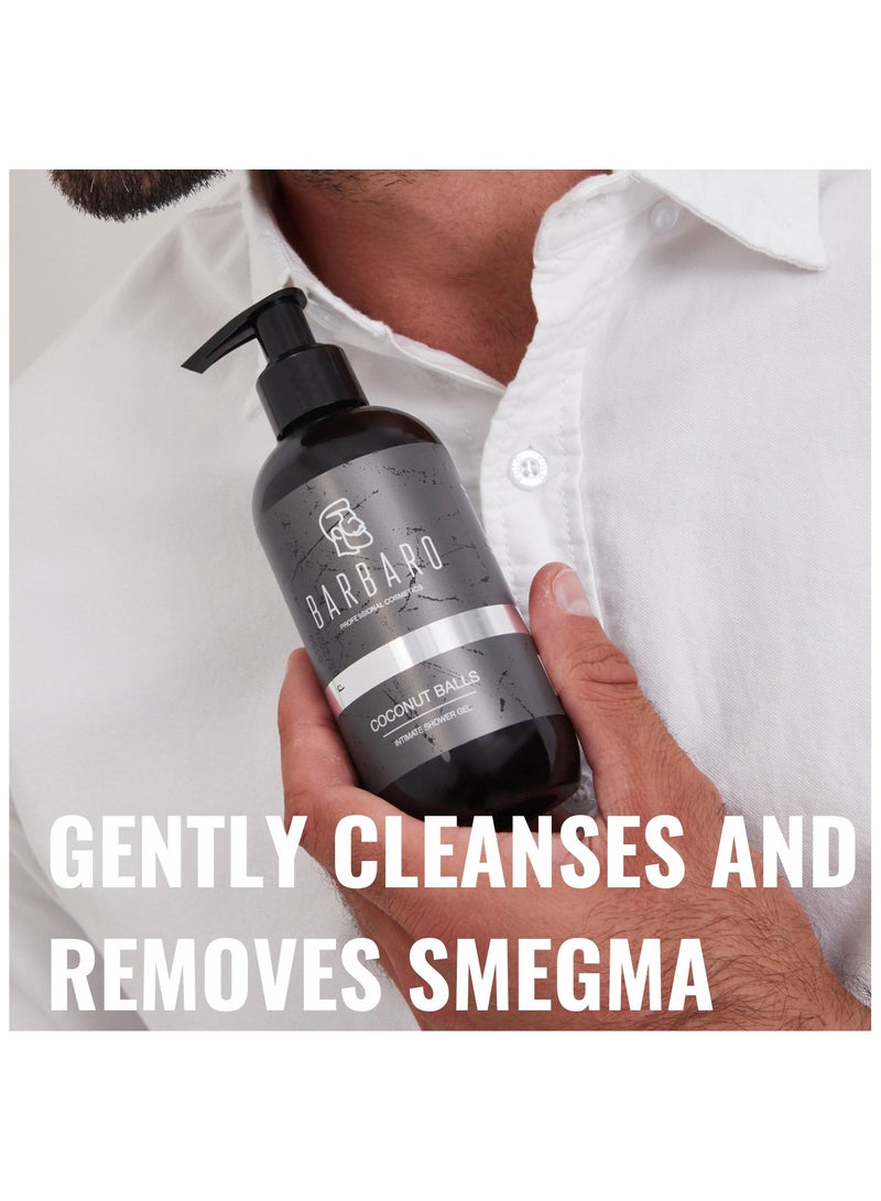 باربارو غسول باربارو الطبيعي للرجال للمنطقة الحساسة بكرات جوز الهند، متوازن الحموضة، عناية يومية لطيفة، 250 مل. - Image 5