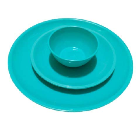 Everbuy® Microwave Safe Dinner Set - 9 Piece Round, Sea Green - Image 2