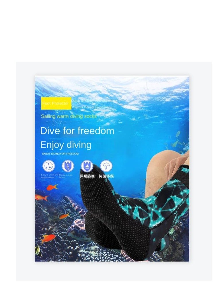 Y&D Neoprene Socks 3mm Wetsuit Diving Thermal Anti-Slip Scuba Water Booties for Swimming Sports  - Image 2