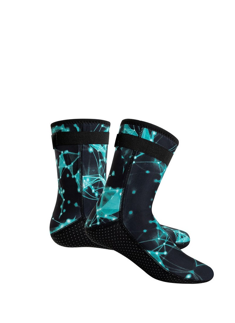 Y&D Neoprene Socks 3mm Wetsuit Diving Thermal Anti-Slip Scuba Water Booties for Swimming Sports  - Image 1