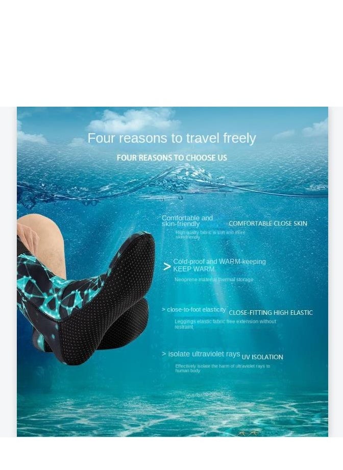 Y&D Neoprene Socks 3mm Wetsuit Diving Thermal Anti-Slip Scuba Water Booties for Swimming Sports  - Image 3