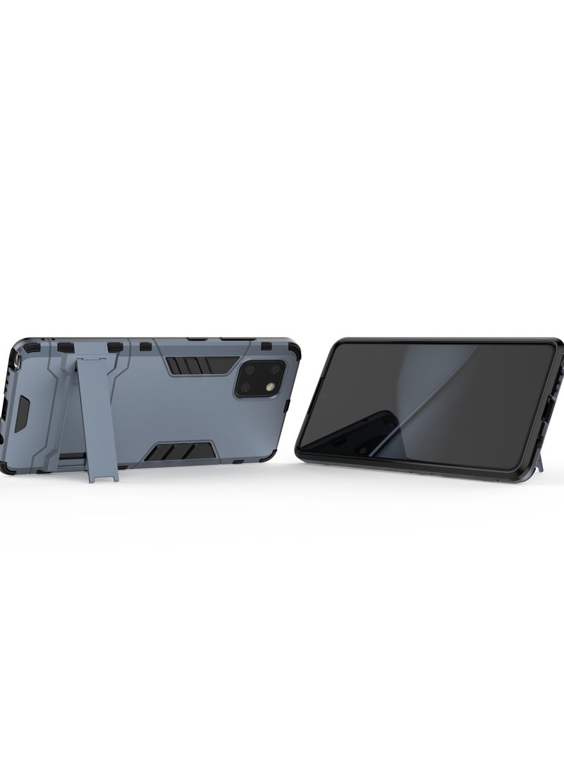 Phone Case Cover TPU+PC With stand in Back shock resistant compatible with Samsung Galaxy Note 10 Lite ( Blue ) - Image 3