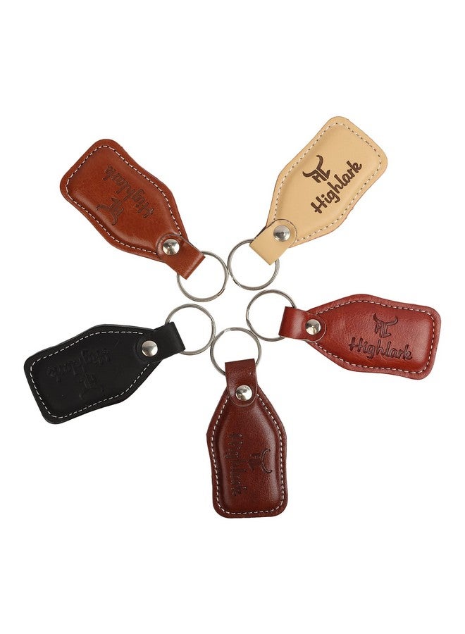 Highlark Highlark Premium And Exclusive Leather Keychain | Key Ring Hook | Key Chain For Home, Office, Car & Bike | Heavy Duty Keychain For Men And Women, Multi-Coloured - Image 3