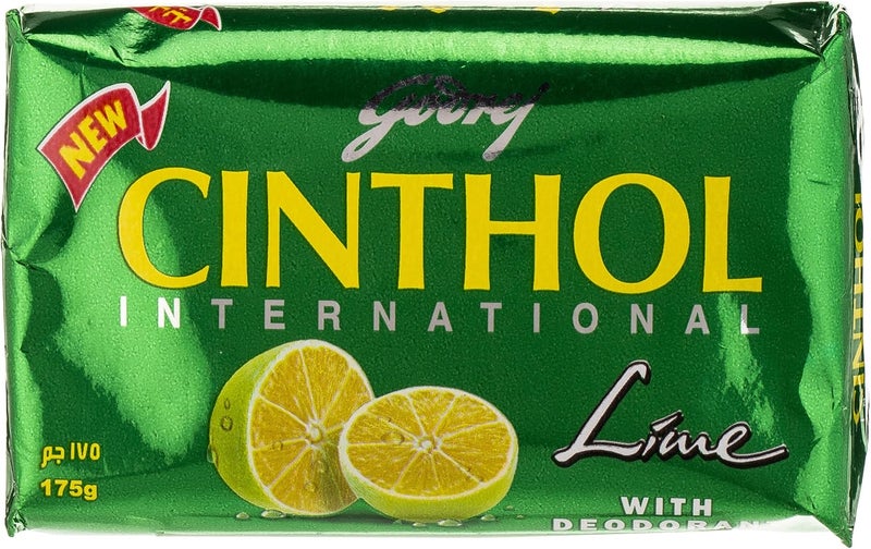 Cinthol Lime Bath Soap – 99.9% Germ Protection, 175g - Image 1