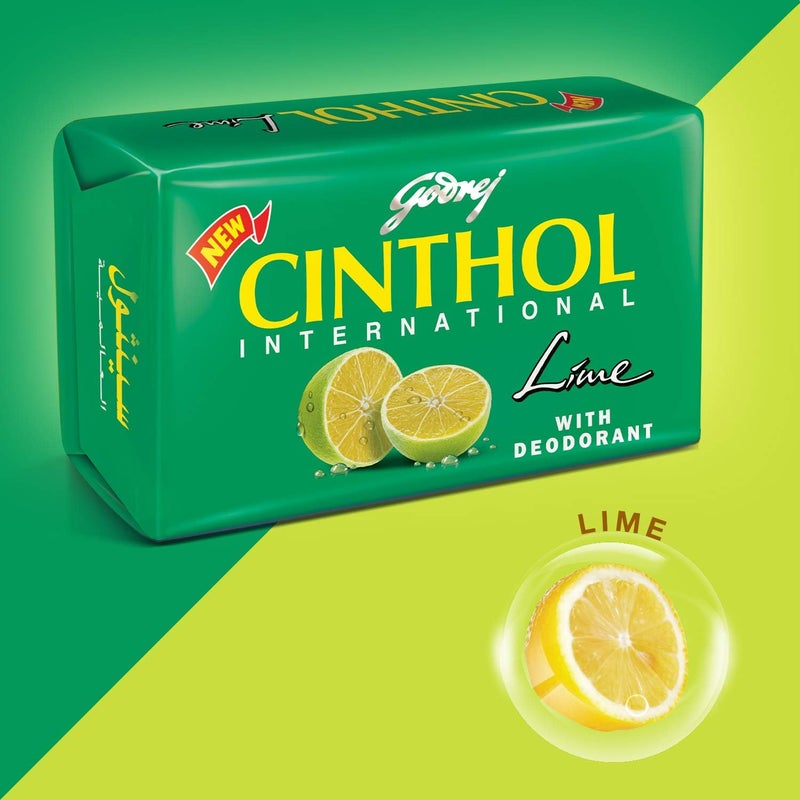 Cinthol Lime Bath Soap – 99.9% Germ Protection, 175g - Image 3