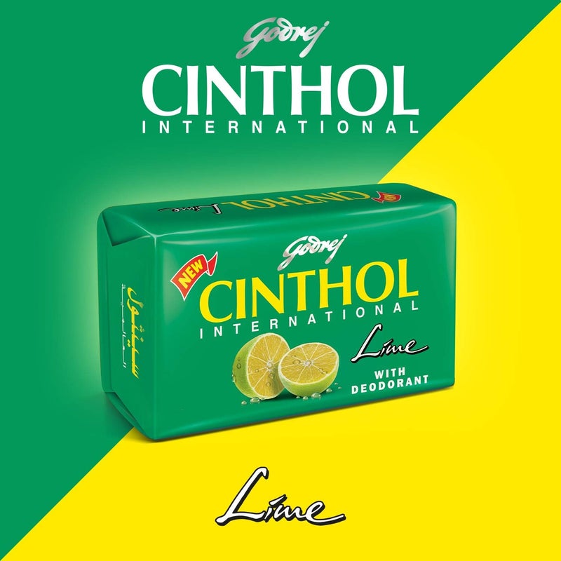 Cinthol Lime Bath Soap – 99.9% Germ Protection, 175g - Image 2